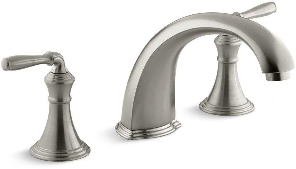 Kohler T398-4-BN Roman Tub Faucet Trim Only Solid Brass Brushed Nickel