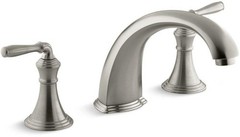 Kohler T398-4-BN Roman Tub Faucet Trim Only Solid Brass Brushed Nickel