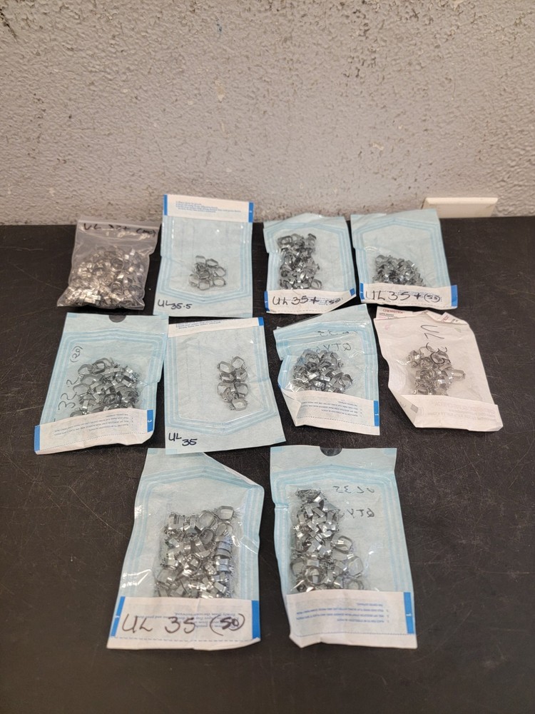 Molar Bands. Dental, Stainless, Various Sizes 300+ Count (Z8)