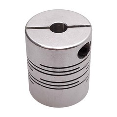 Lot of 6 Aluminum Flexible Shaft Coupling, ø6mm & ø1/4in Bores, ø25mm x 30mm