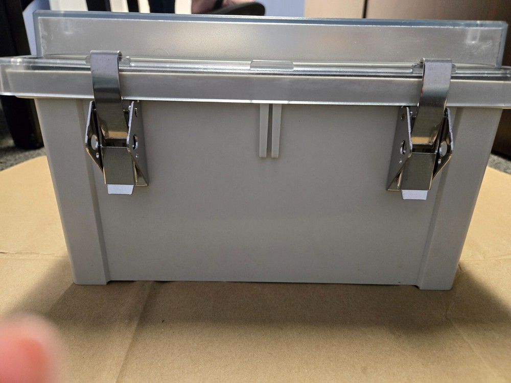 Fibox Polycaronate Wall Mount Electrical Enclosure with Clear Cover 10x8x6