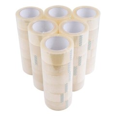 Clear Carton Sealing Tape 2″x110 Yard, 36 rolls per case