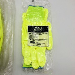 PIP 33-425LY/XXL Work Gloves Size XXL G-tek Polyuerthane Grip Hi Vis 12 Pairs