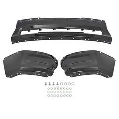 Front Bumper 2009-2012 Ram 1500 W/O Fog Light Holes 68206066AA Chrome Black 3PCS