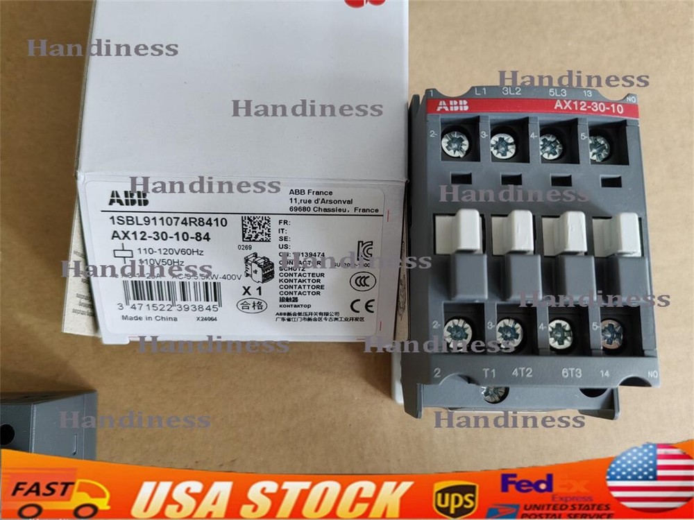 NEW ABB Contactor AX12-30-10-84 AC 110V 50/60Hz AX12-30-10 US Free TAX
