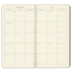 Leather Pocket Weekly Monthly Planner 2027, Regular & Wide – Gallery Leather