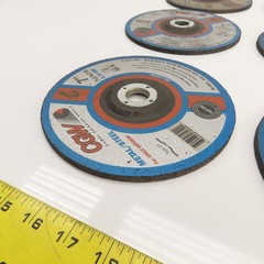 CGW A24RBF 7″ x 1/4 x 7/8″ Depressed Center Metal Grinding Wheels 8500RPM Lot/13