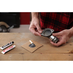 Strongest Metal Steel Aluminum Bond Adhesive Cold Weld Reinforced Epoxy Glue 2oz