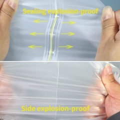 50 Pack Small Frosted Resealable Zipper Bags, 3.8×5.9 inches, 5 Mil Thick Pla…