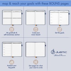 Planner for 2026-2027, Undated Weekly A5-Weekly Planner, Dark Blue
