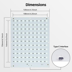 4PCS CMYK Lithophane LED Backlight Board Kit Compatible with Bambu Lab A1/A1 Min