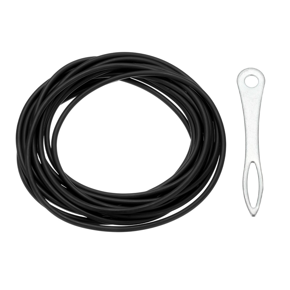 Latex Rubber Tubing, 5/64″(2mm) ID 3/16″(4mm) OD, Black 2040