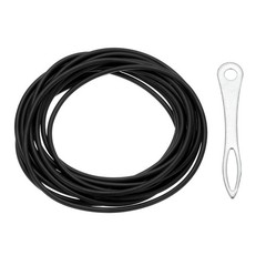 Latex Rubber Tubing, 5/64″(2mm) ID 3/16″(4mm) OD, Black 2040