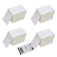 Immuson 4000 Fanfold 4 x 6 Direct Thermal Shipping Labels with Perforations, …