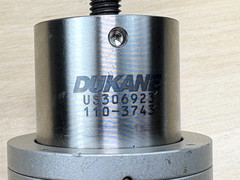 Dukane 110-3743 Titanium Ultrasonic Welding Booster, 40 kHz, 2.0 Gain