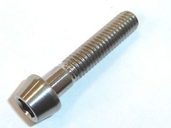 M5 MOUNTAIN BIKE TITANIUM TAPERED CONE SOCKET CAP HEAD BOLT SCREW GR5 RACE SPEC