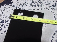 Steel Plate 4″ X 8.250″ X 0.190 ” Pre-Drilled 4 Holes, Primed and Painted Black