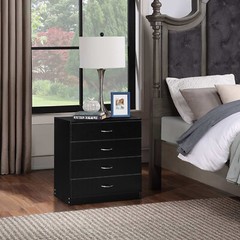 LEADZM 4 Drawers Dresser, Dresser Chest of Drawers for Home Office