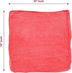 50 Pieces Red Shop Towels Large 15×15 Cleaning Rags, Fast Free Shipping, A Grade