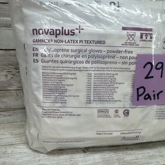 Novaplus Gammex Non-Latex PI Textured Surgical Glove 29 PAIR Size 8.5 See Dates