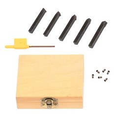 5* 1/4″ Straight Lathe Indexable Carbide Insert Turning Tooling Bit Holder Set