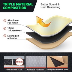 Easy to install Sound Deadener Heat Insulation Mat For Control room machine room