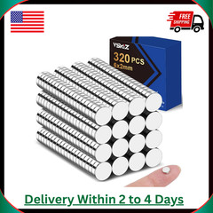 320Pcs Small Neodymium Magnets, 6X2Mm Small Rare Earth Magnet Mini Magnets for W