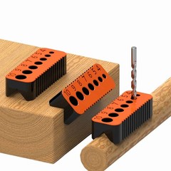 Time-Saving Easy-To-Use Compact Modern Stable 2Pcs Plastic Metric Drilling Guide