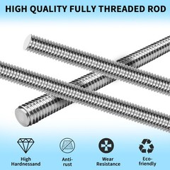 5 Pcs M5-0.8 Fully Threaded Rods 304 Stainless Steel Threads Studs Rods Long …
