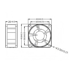4020 40X40X20mm Brushless Cooling Fan Cooler Silent 3.7V 5V 12V 18V 24V DC 2 Pin
