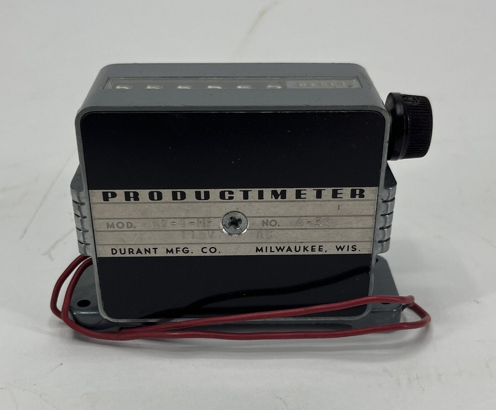 Durant Productimeter Industrial 6 Digit Counter Model 6Y-1–MF 115V (6258)