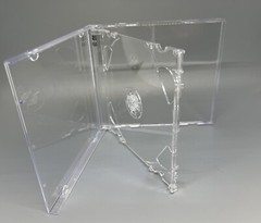 SALE! 3 PCS New Rare 10.4MM Double (2) CD Jewel Case, Clear Tray, PSC36-2CDPRINT