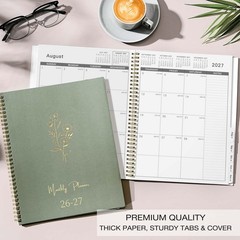 2026-2027 Monthly Planner – 2026-2027, JUL. 9” x 11”, Green