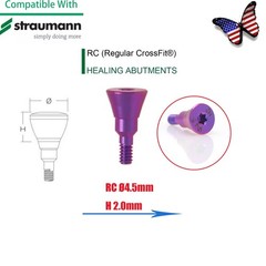 US RC Dental Healing Abutment & Closure Cap Fits Straumann CrossFit BLT Platform