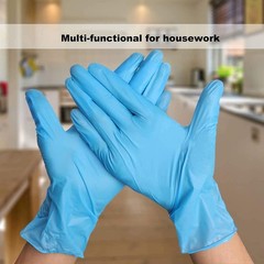Disposable Gloves Large Nitrile And Vinyl Blend Material Gloves Latex Free 4 Mil