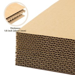 Golden State Art, 50 pack 12×12 Corrugated Cardboard Sheets 12×12, 50-pack