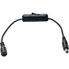 Inline DC Power Switch with 5.5mm x 2.1mm Barrel Connectors for LED Strip Light