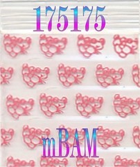 100 2.5 & 3.0 MIL PINK PANTHER LOT Apple Zip Baggies POLYBAGS Silver Gold