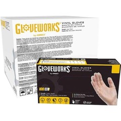 AMMEX GLOVEPLUS INDUSTRIAL GRADE POWDER FREE VINYL GLOVES – SMALL IVPF42100