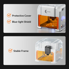 Carverall Mini Portable Laser Engraver for Wood Leather Bamboo Desktop DIY