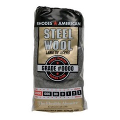 3~ Rhodes American 0000 Grade Super Fine Steel Wool Pad 12pk Flexible Heavy duty