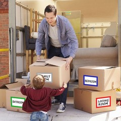 6 x 4 inch Large Moving Labels for Boxes, Blank 6 x 4 inches, A-color