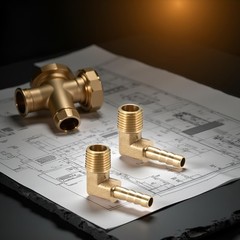2Pcs Brass Hose Barbed Elbow Fitting 90 Degree 1/4″ 0.25 inches,