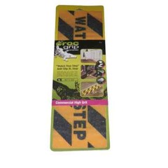 (Set of 2) 5.9 in. x 19.7 in. Watch Your Step Anti-Slip Self Adhesive Grit Step