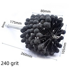 4″ to 4-1/8″ 100mm to 105mm Engine Cylinder Hone Bore Brush Ball 240 Grit—New！