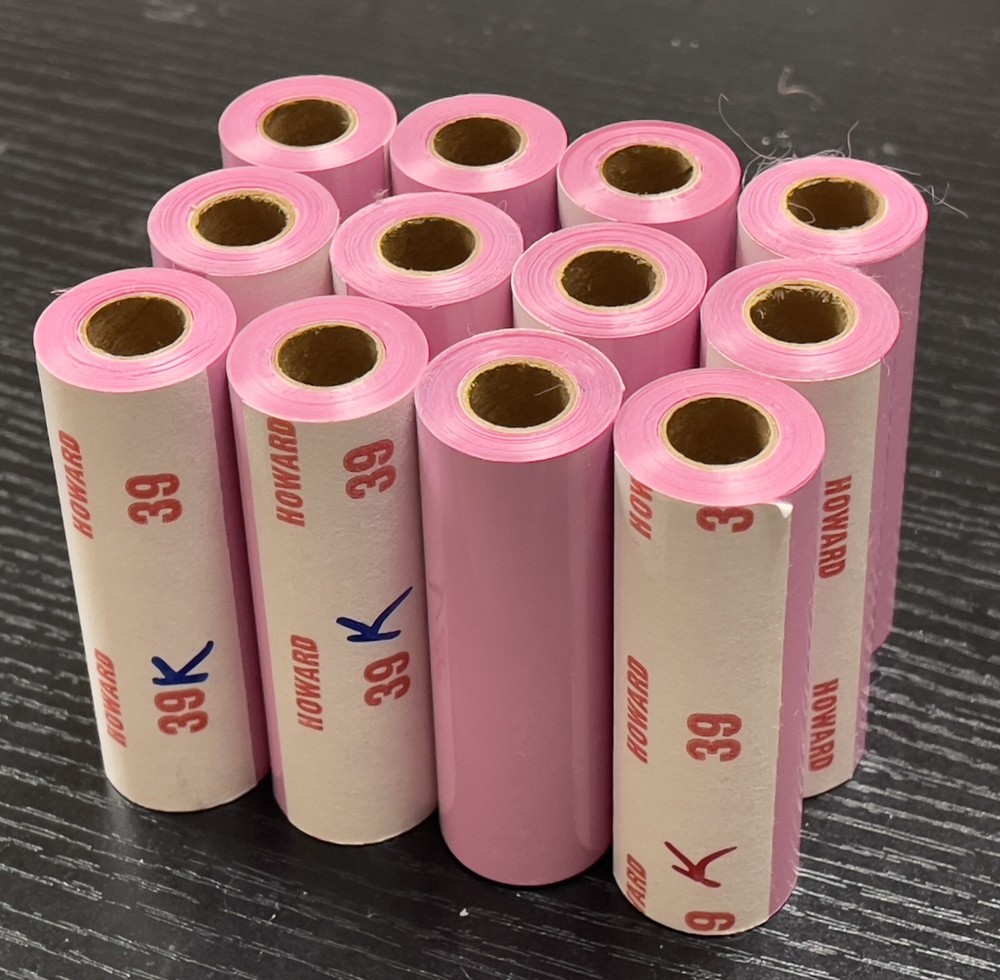 Lot of 12 Howard 3” Foil Rolls 39K Cherry blossom Color
