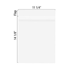 Golden State Art, 50 Pack Clear Bags for 11×14 Mats, Pictures, 11×14,