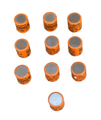 Panasonic Nickel Metal Hydride, 1.2V, 110mAh, Made in Japan (Lot of 10)