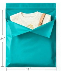 #7 19×24 Poly Mailers Envelopes Shipping Bags TEAL (Green) 300 Pieces
