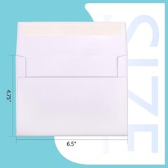 A7 Envelopes Self Seal 500 Pack – 5.25×7.25 White Invitation Envelopes Bulk f…